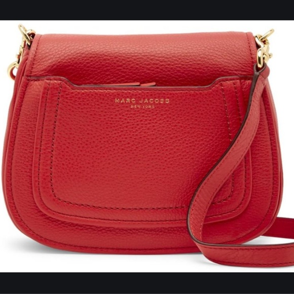 Marc Jacobs Empire City Leather Wallet Crossbody Bag Tulip Pink